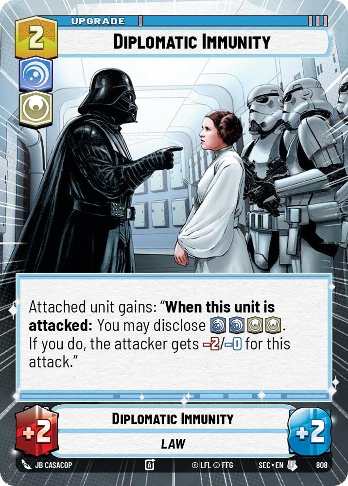 【SEC0808/EN】Diplomatic Immunity (Hyperspace/Foil)
