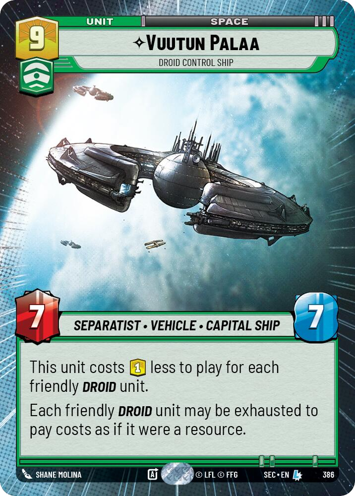 【SEC0386/EN】Vuutun Palaa - Droid Control Ship (Hyperspace)