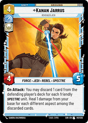 【SOR047/EN】Kanan Jarrus - Revealed Jedi