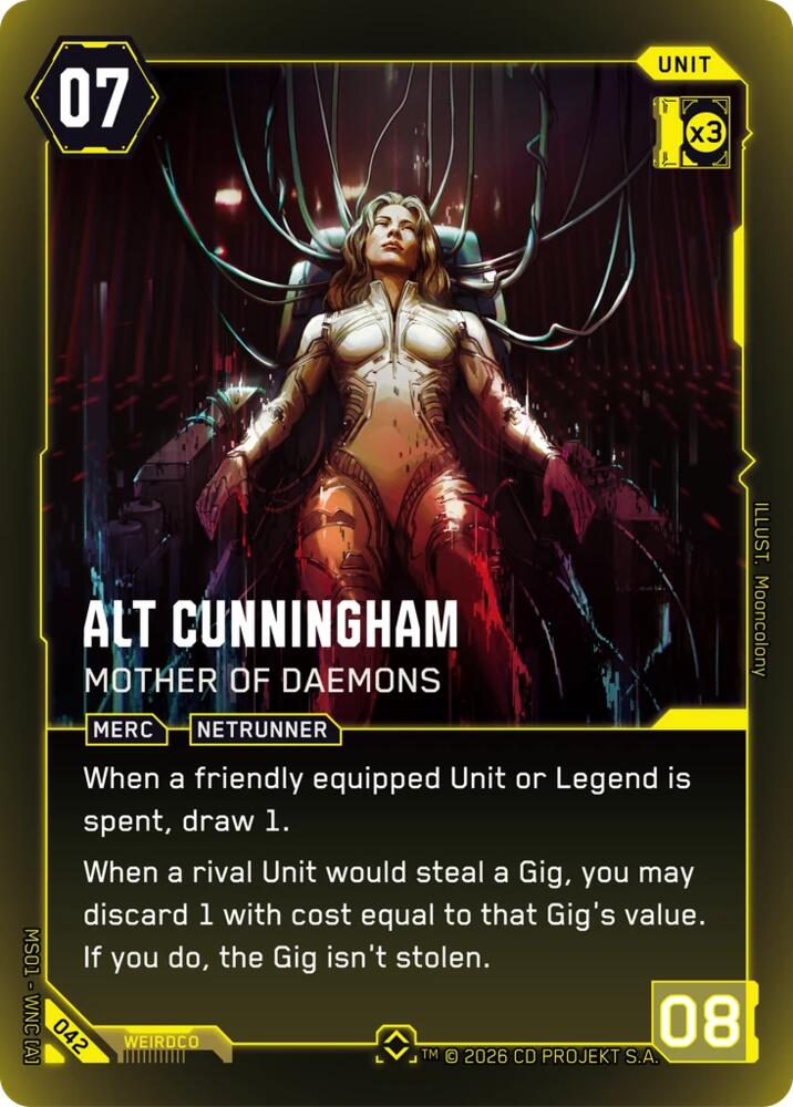 【WNCBβ042/EN】Alt Cunningham: Mother of Daemons