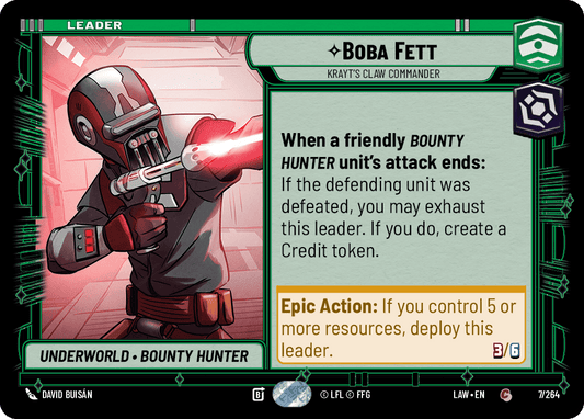 【LAW007/EN】Boba Fett - Krayt's Claw Commander