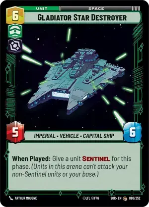 【SOR086/EN】Gladiator Star Destroyer(FOIL)