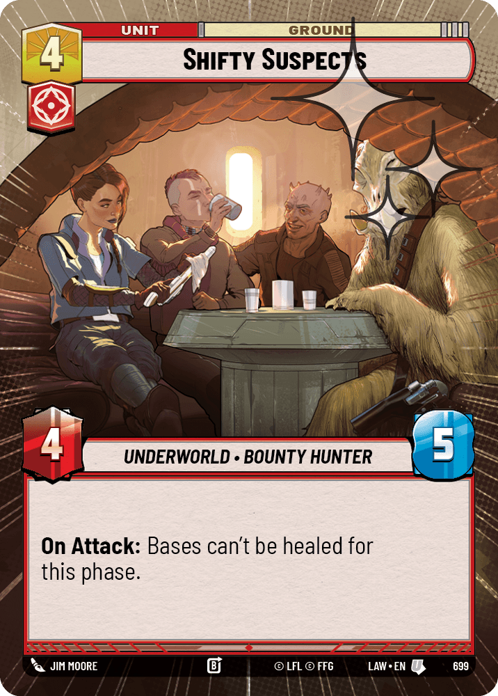 【LAW699/EN】Shifty Suspects (Hyperspace/Foil)