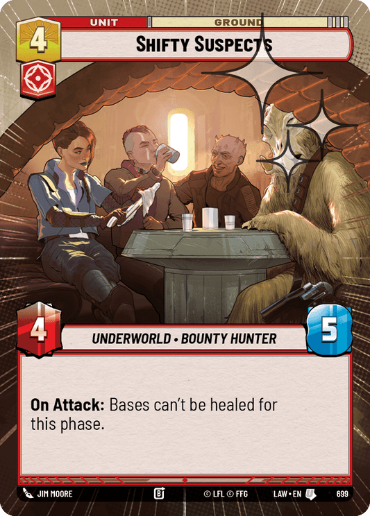 【LAW699/EN】Shifty Suspects (Hyperspace/Foil)