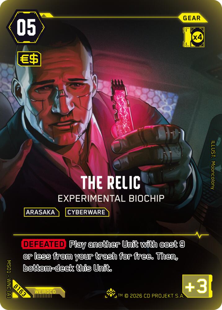 【WNCBβ163/EN】The Relic: Experimental Biochip（ICONIC）