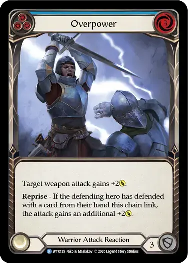 【U-WTR125/EN/RF】Overpower[Blue]