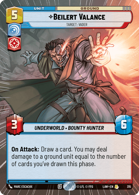 【LAW315/EN】Beilert Valance - Target: Vader (Hyperspace)