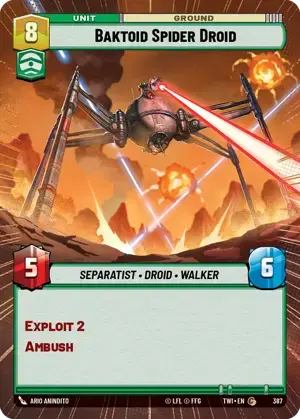 【TWI387/EN】Baktoid Spider Droid(HYPERSPACE/FOIL)