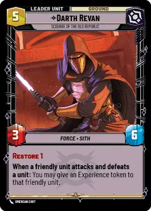 【LOF017/EN】Darth Revan - Scourge of the Old Republic