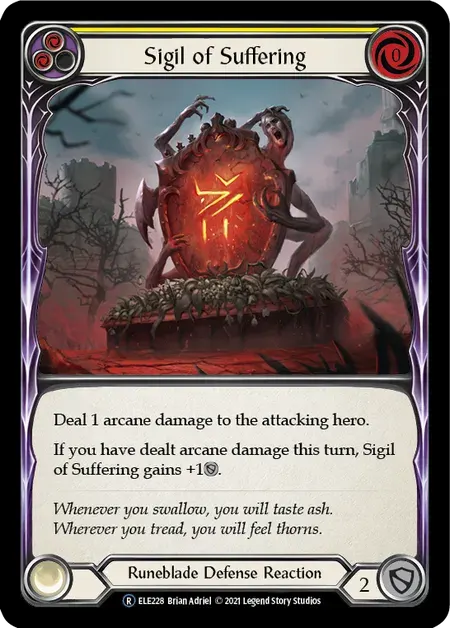 【U-ELE228/EN】Sigil of Suffering[Yellow]