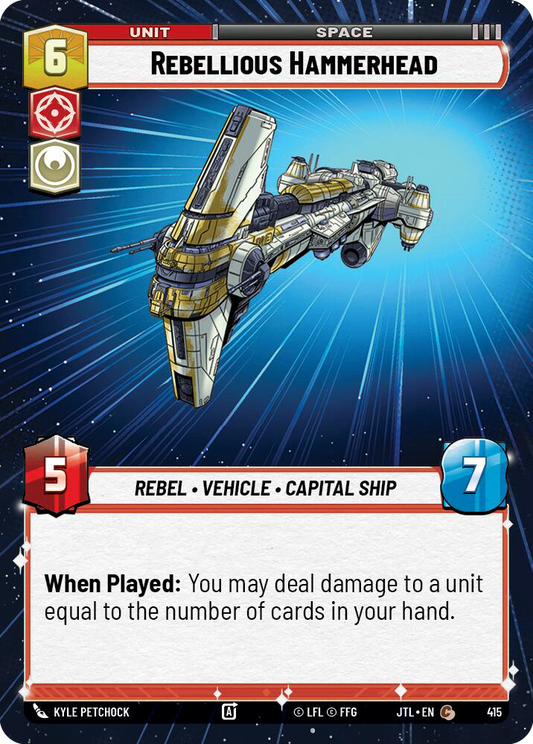 【JTL887/EN】Rebellious Hammerhead (HYPERSPACE/FOIL)