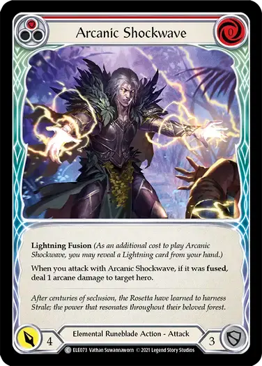 【ELE073/EN】Arcanic Shockwave[Red]