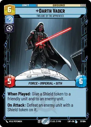 【LOF037/EN】Darth Vader - Twilight of the Apprentice