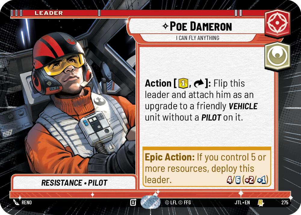 【JTL275/EN】Poe Dameron - I Can Fly Anything(Hyperspace)