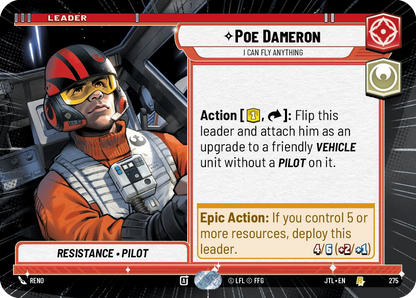 【JTL275/EN】Poe Dameron - I Can Fly Anything(Hyperspace)