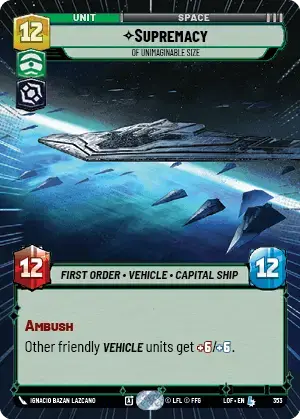 【LOF829/EN】Supremacy - Of Unimaginable Size(Hyperspace/Foil）