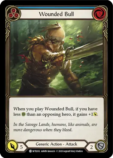 【U-WTR202/EN】Wounded Bull[Blue]