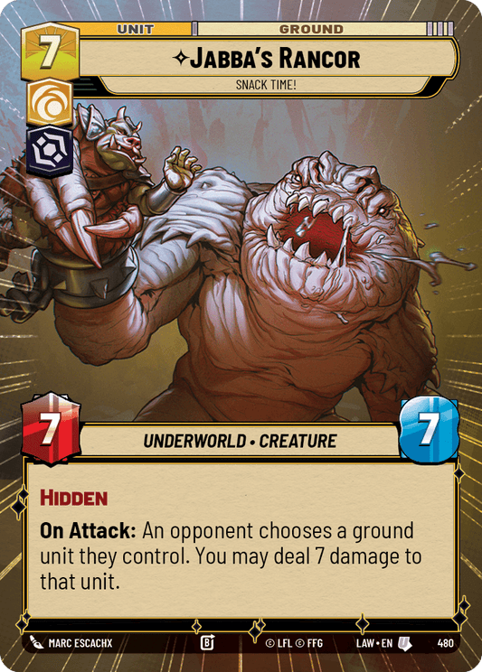 【LAW480/EN】Jabba's Rancor - Snack Time! (Hyperspace)