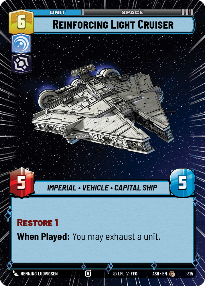 【ASH315/EN】Reinforcing Light Cruiser (Hyperspace)