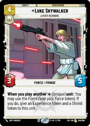 【LOF751/EN】Luke Skywalker - A Hero's Beginning(Foil)