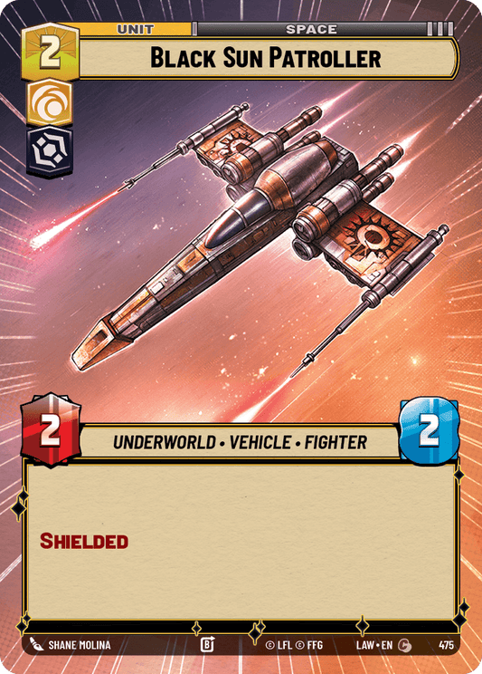 【LAW475/EN】Black Sun Patroller (Hyperspace)