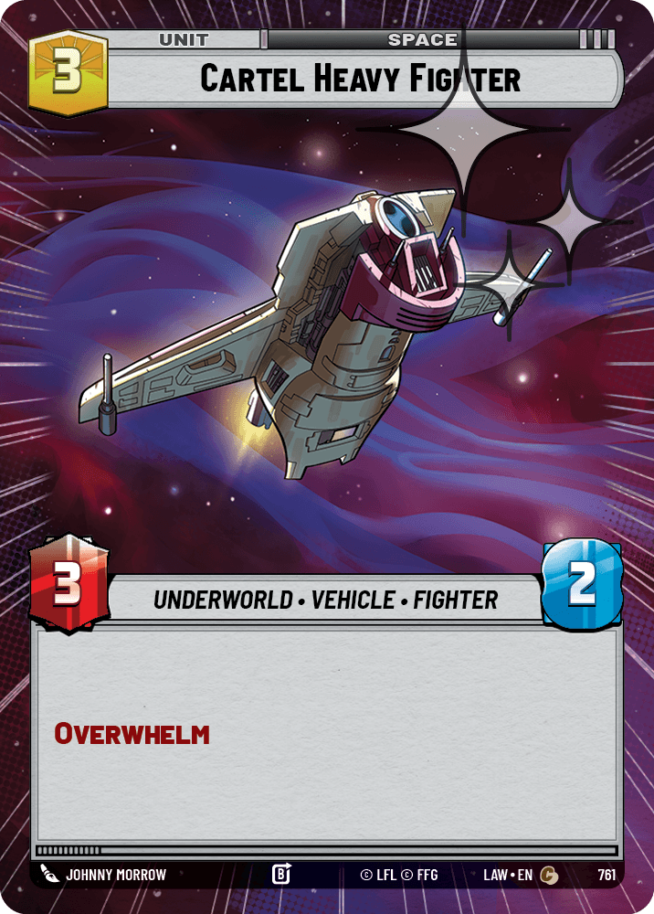 【LAW761/EN】Cartel Heavy Fighter (Hyperspace/Foil)