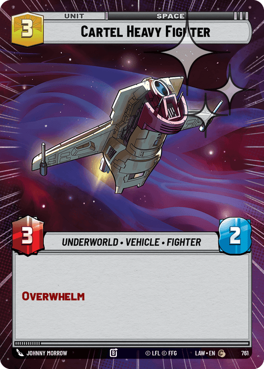 【LAW761/EN】Cartel Heavy Fighter (Hyperspace/Foil)