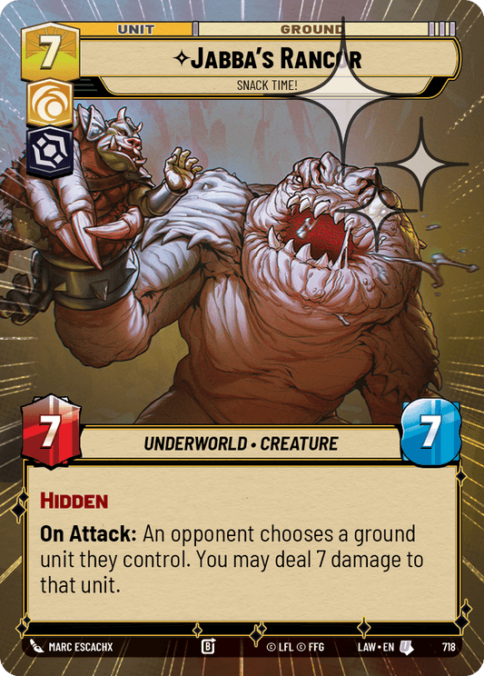 【LAW718/EN】Jabba's Rancor - Snack Time! (Hyperspace/Foil)