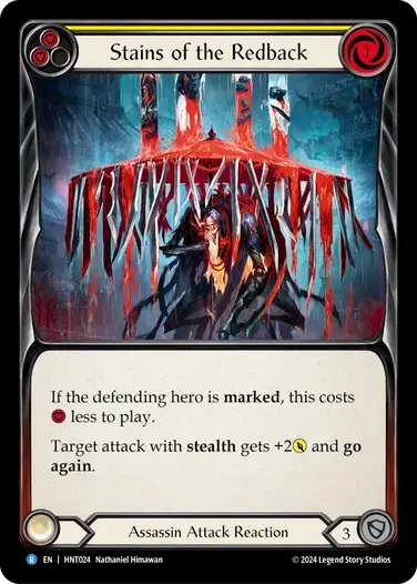 【HNT024/EN】Stains of the Redback/赤背の血痕[Yellow]