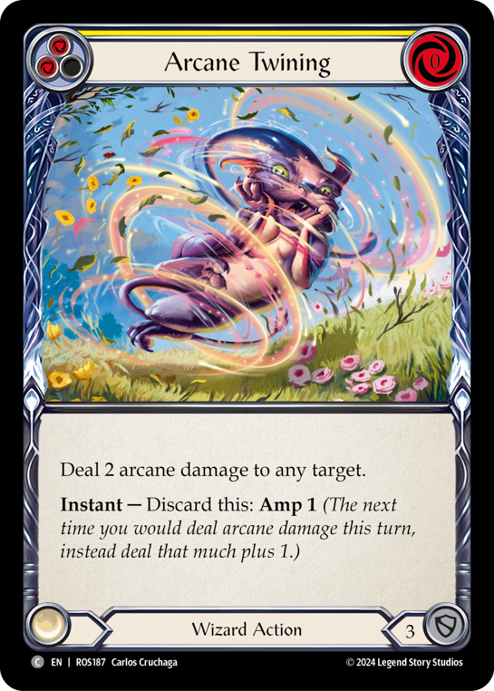 【ROS187/EN/RF】Arcane Twining/秘術の交錯[Yellow]