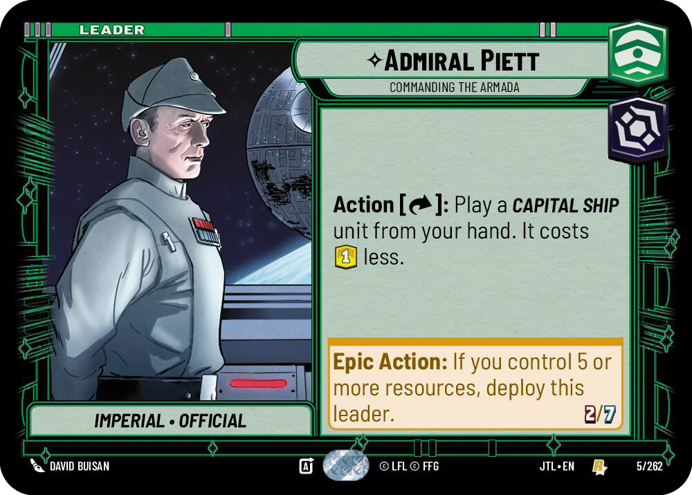 【JTL005/EN】Admiral Piett - Commanding the Armada