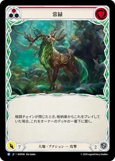 【RAP096/JP】Evergreen/常緑[Red]