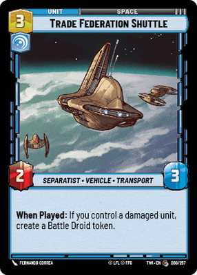 【TWI060/EN】Trade Federation Shuttle(FOIL)