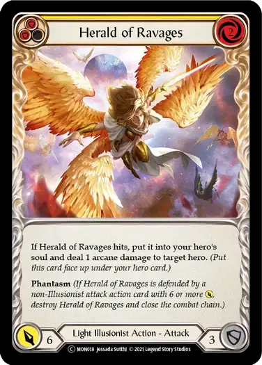 【U-MON018/EN】Herald of Ravages[Yellow]