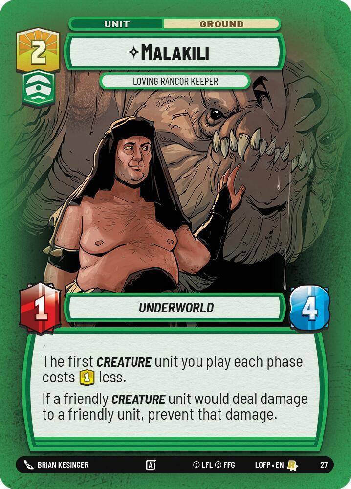 【LOFP27/EN】Malakili - Loving Rancor Keeper(Foil)