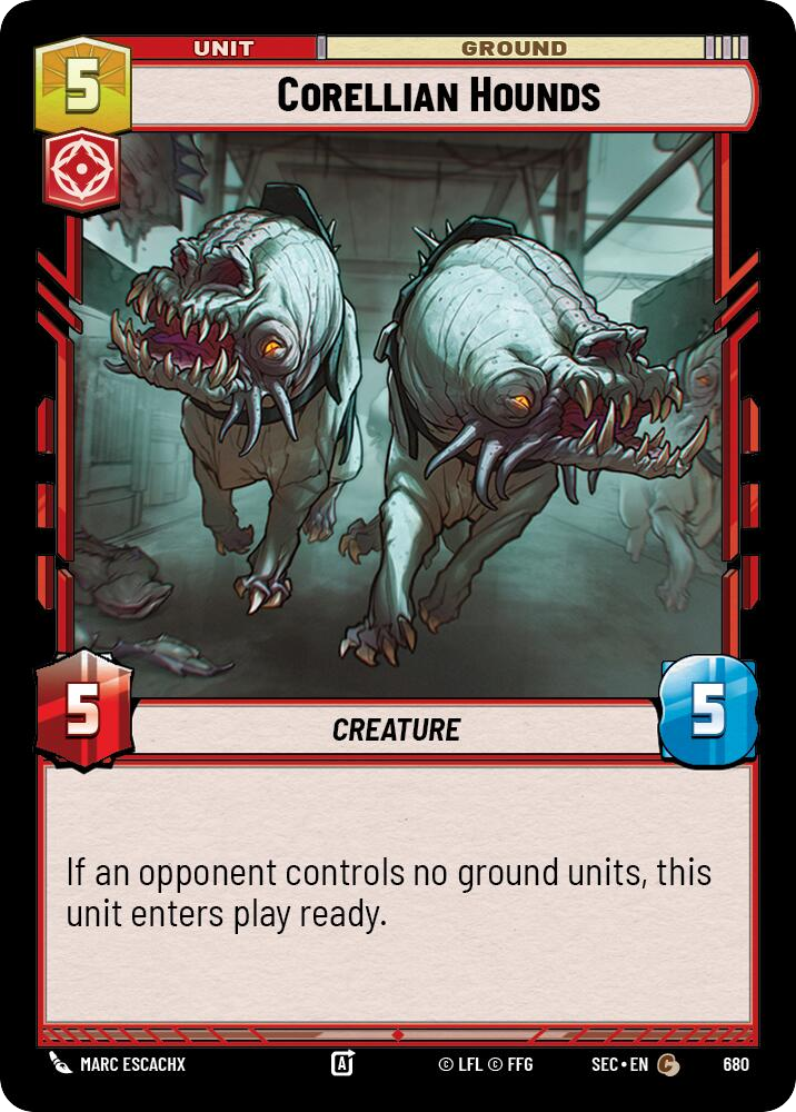 【SEC0680/EN】Corellian Hounds (Foil)