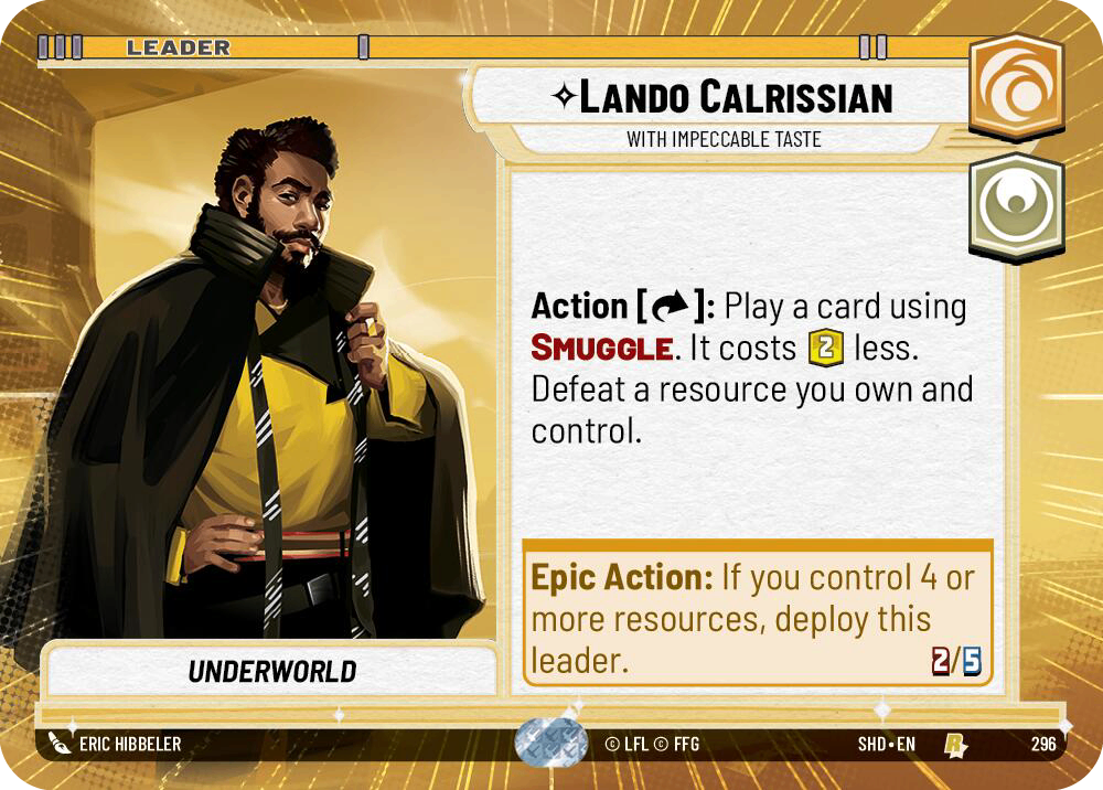 【SHD296/EN】Lando Calrissian - With Impeccable Taste