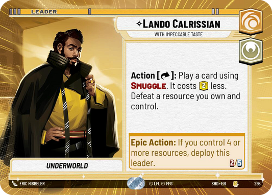 【SHD296/EN】Lando Calrissian - With Impeccable Taste