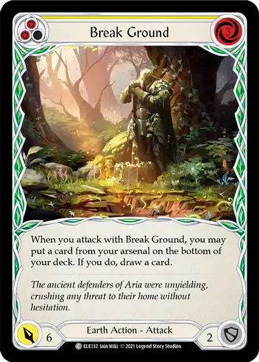 【ELE132/EN/RF】Break Ground[Yellow]