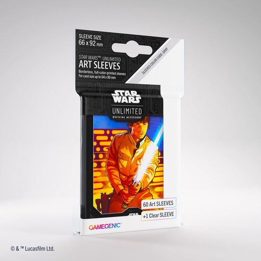 【GAMEGENIC】SWU ART SLEEVES - Luke Skywalker※配送方法はゆうパックをご選択ください