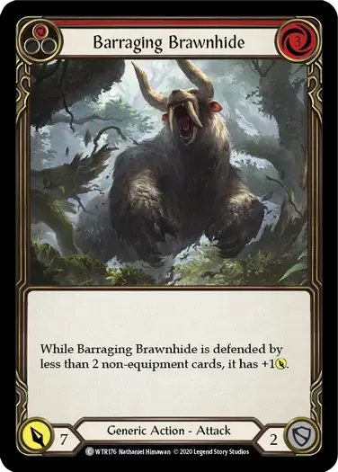 【U-WTR176/EN/RF】Barraging Brawnhide[Red]