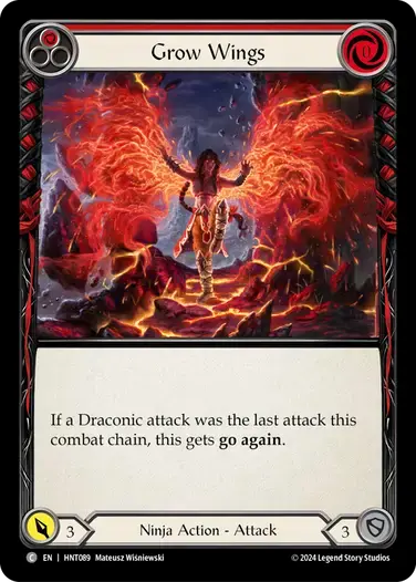 【HNT089/EN】Grow Wings/翼の増進[Red]