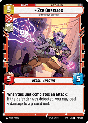 【SOR146/EN】Zeb Orrelios - Headstrong Warrior