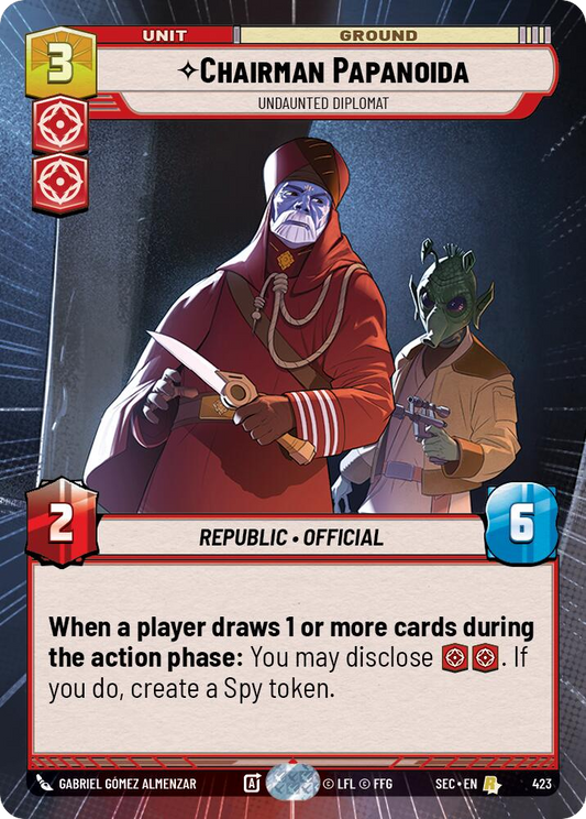 【SEC0423/EN】Chairman Papanoida - Undaunted Diplomat (Hyperspace)
