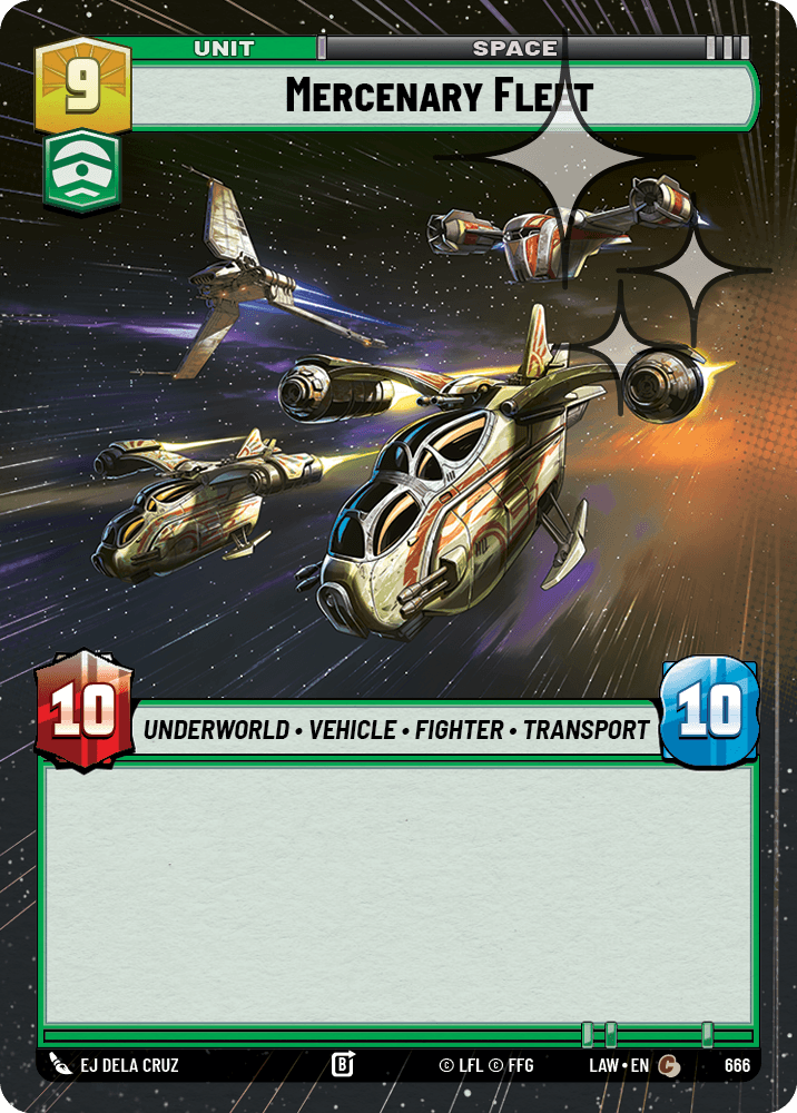 【LAW666/EN】Mercenary Fleet (Hyperspace/Foil)