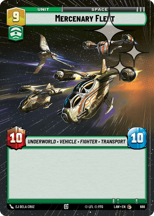 【LAW666/EN】Mercenary Fleet (Hyperspace/Foil)