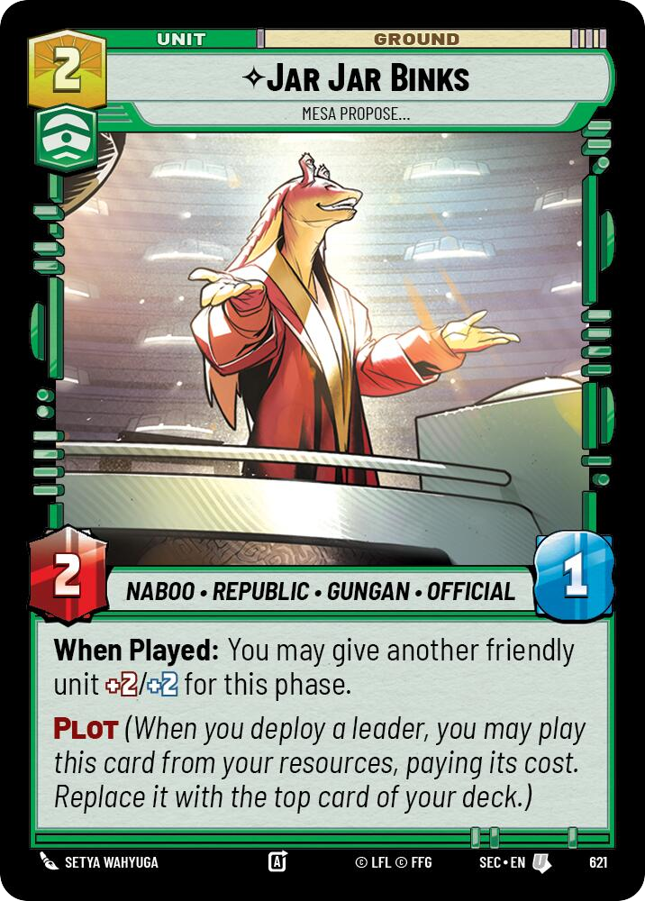 【SEC0621/EN】Jar Jar Binks - Mesa Propose… (Foil)