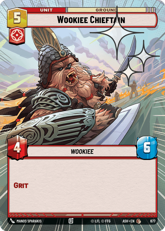 【ASH677/EN】Wookiee Chieftain (Hyperspace/Foil)