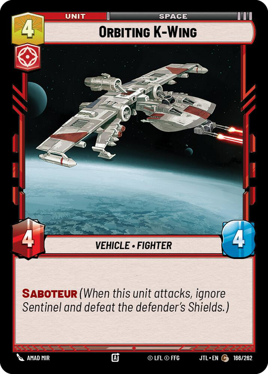 【JTL664/EN】Orbiting K-Wing(Foil)