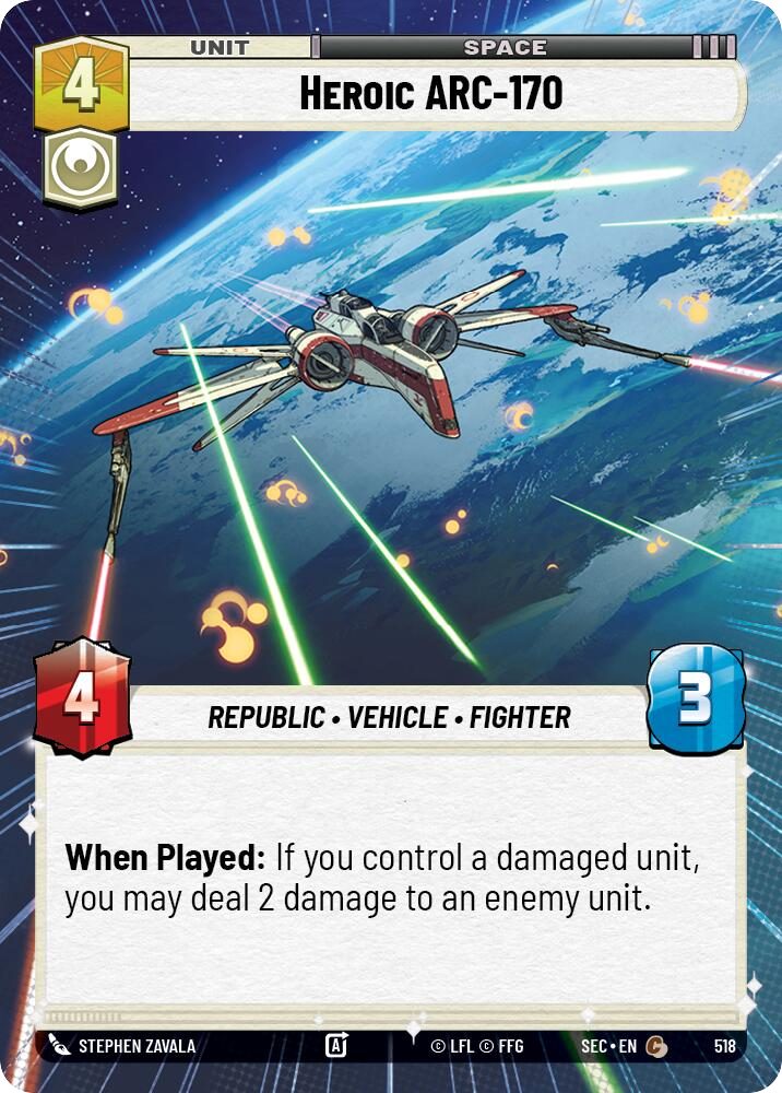 【SEC0518/EN】Heroic ARC-170 (Hyperspace)